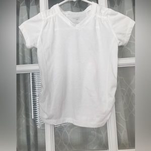 Danskin Now size 6-6X white t-shirt with rouching